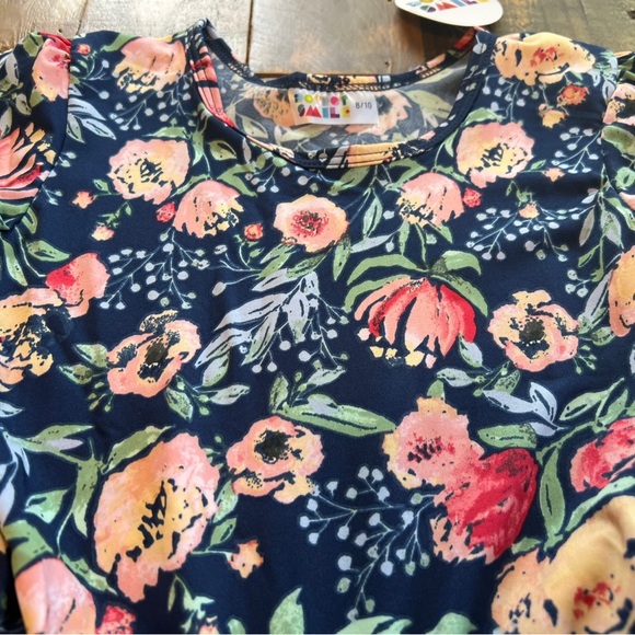 Dot Dot Smile size 12/24 mo- 8/10 Girls vintage floral Cap sleeve twirl dress - Picture 5 of 5
